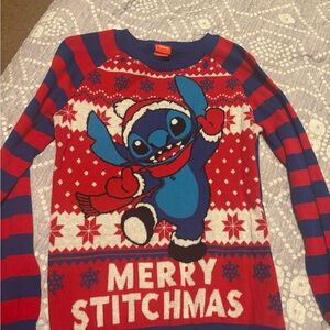 Red and Blue Merry Stitchmas Sweater